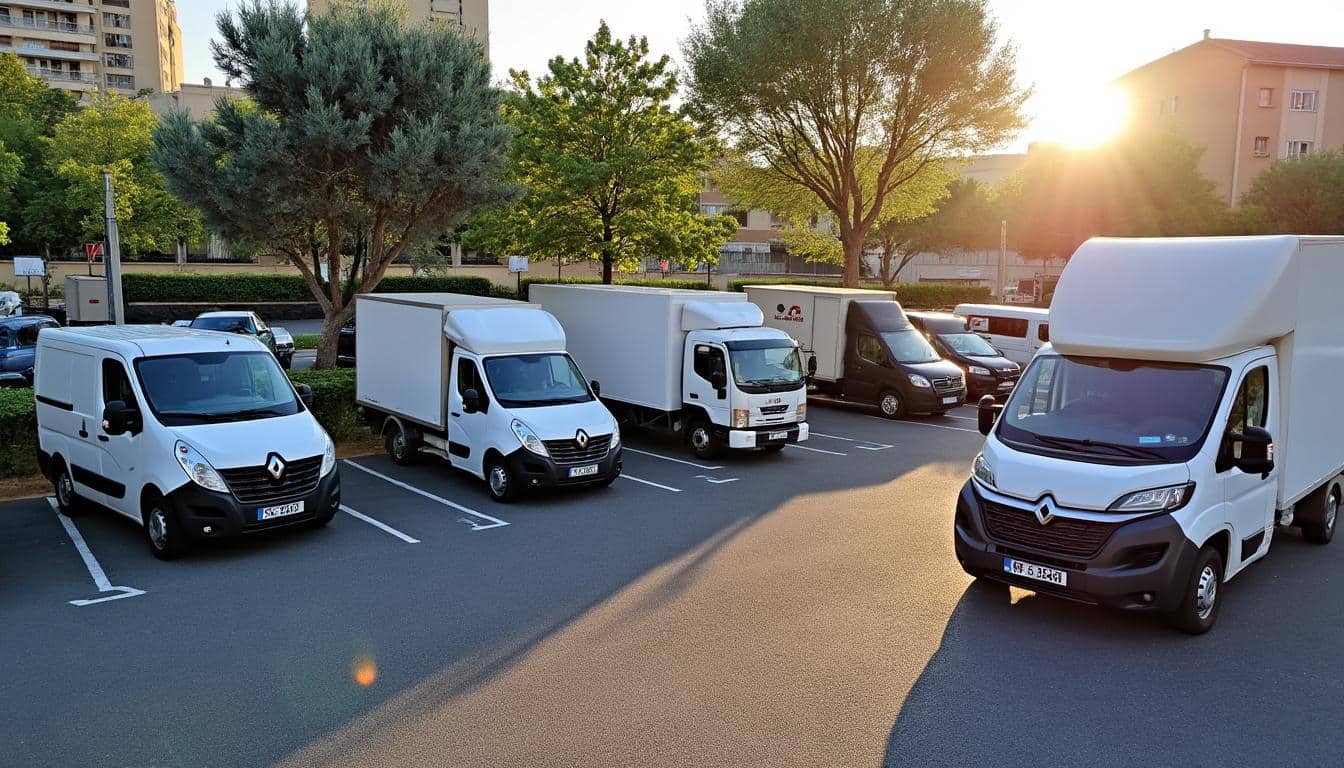 Illustration: Les différents types de véhicules utilitaires proposés pour la location à Alès