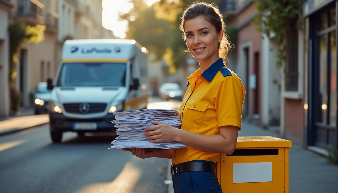 Illustration: La Poste, acteur historique du transfert et suivi du courrier en France
