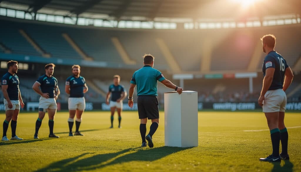 Carton blanc au rugby : comprendre cette sanction intermédiaire
