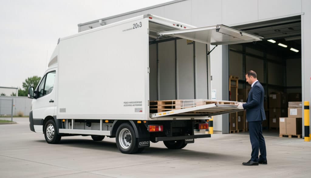 Poids maximal du hayon d’un camion 20 m³